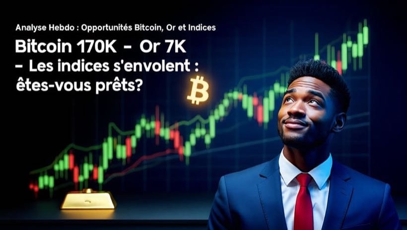 Analyse Hebdomadaire : Opportunités sur Bitcoin, Blockchain, Or et Indices