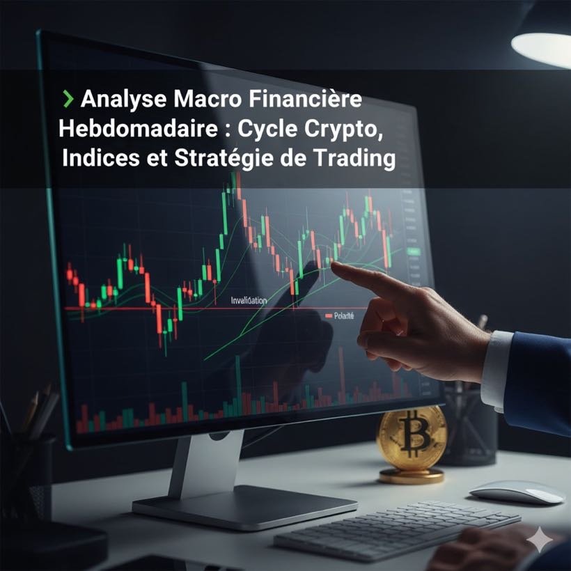 📊 Analyse Macro Financière Hebdomadaire : Cycle Crypto, Indices et Stratégie de Trading