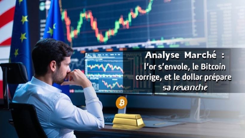 Analyse Marché : l'or s'envole, le Bitcoin corrige, et le dollar prépare sa revanche