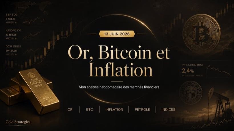 Gold, Bitcoin et Inflation : Mon Analyse Hebdo du 13 juin 2026 | Gold Strategies